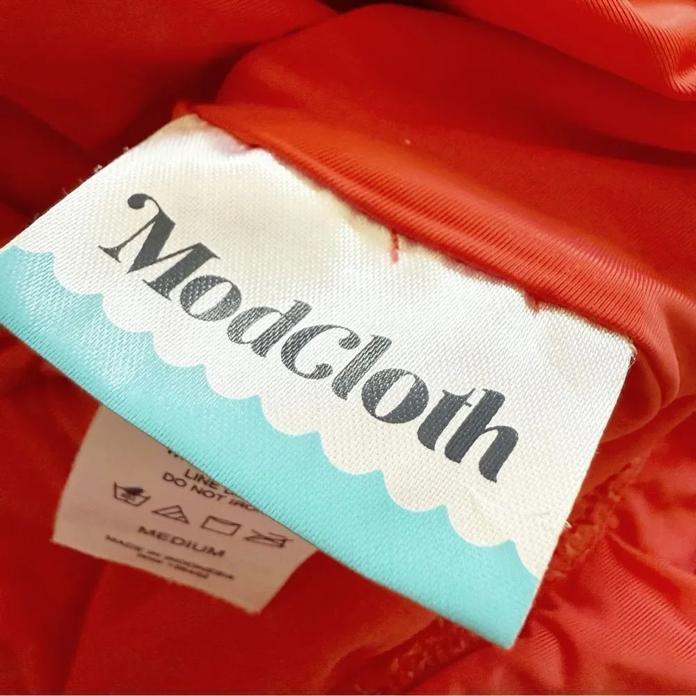 ModCloth floral plunge swimsuit